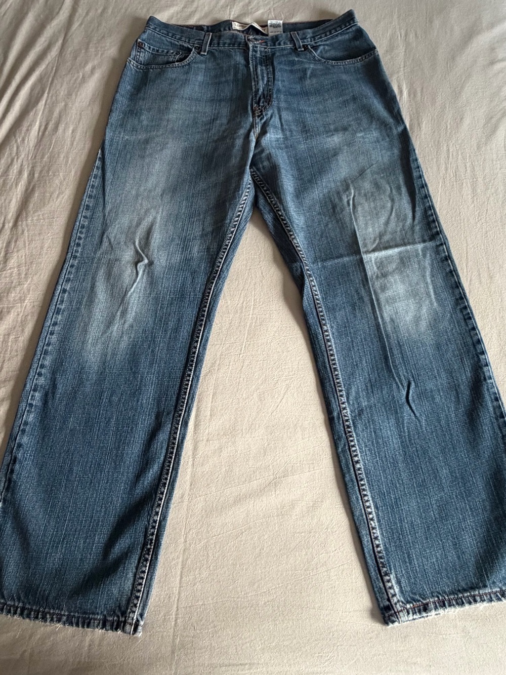Y2K 2006 Levi’s 569 Loose Straight Jeans Men’s 36x32 Faded Medium Blue